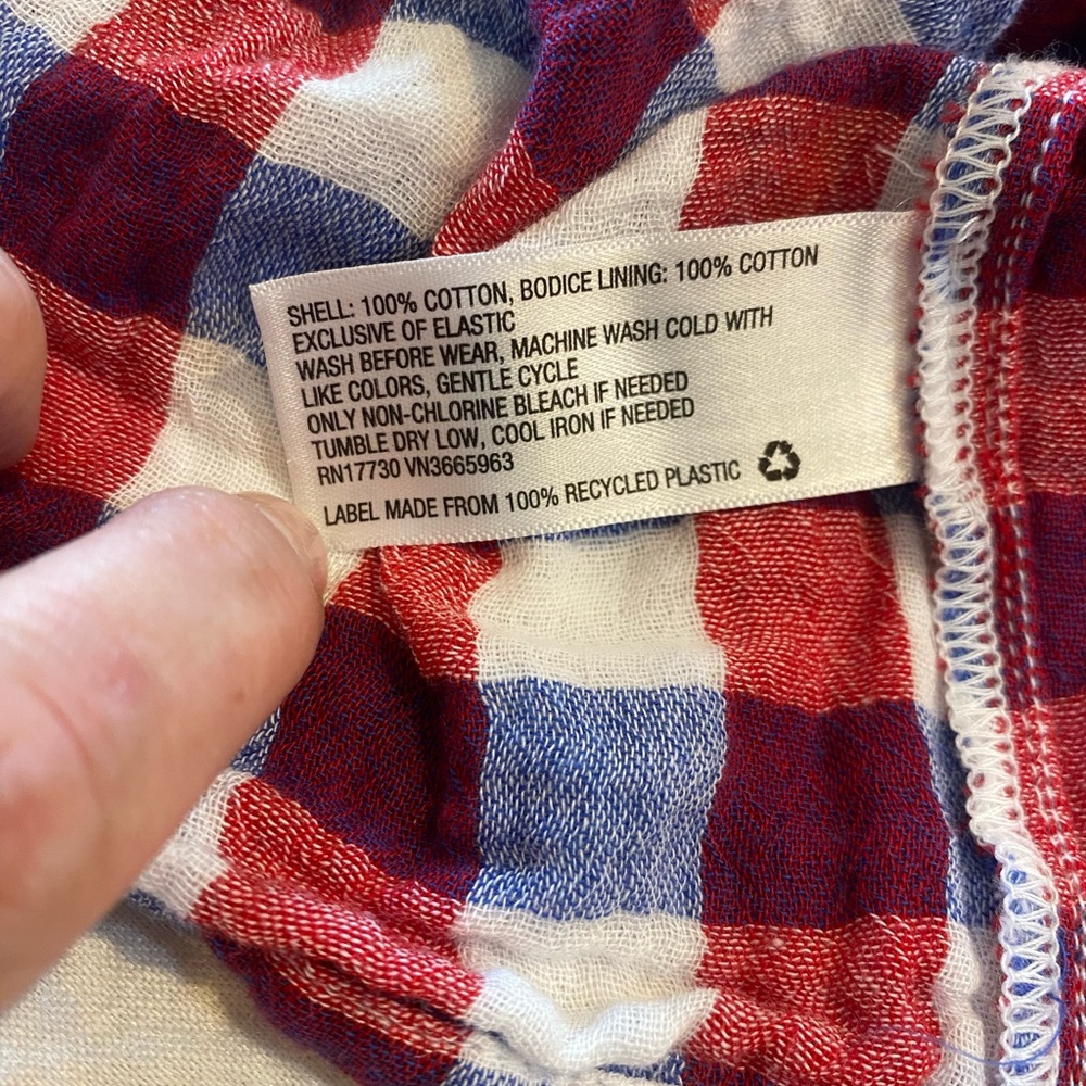 New! Cat & Jack Red/White/Blue Plaid Set. Tank/Shorts. Various sizes Available. - Picture 7 of 7